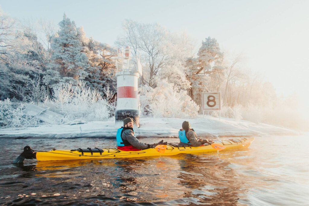 skargardens kanotcenter winter kayaking 6